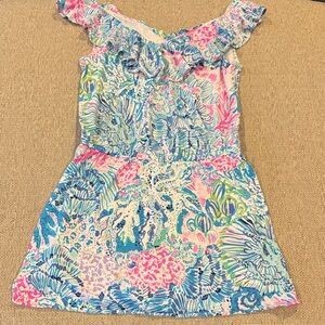 Lilly Pulitzer Off-Shoulder Skirted Romper